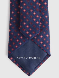 Alvaro Moreno Corbatas|Corbatas|CORBATA JACQUARD MF Azul Marino