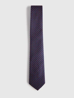 Alvaro Moreno Corbatas|Corbatas|CORBATA JACQUARD MF Azul Marino
