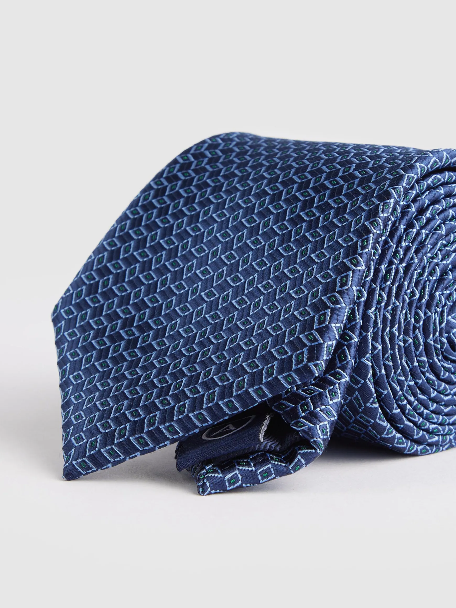 Alvaro Moreno Corbatas|Corbatas|CORBATA JACQUARD MF Azul Marino