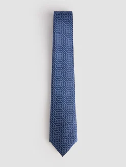 Alvaro Moreno Corbatas|Corbatas|CORBATA JACQUARD MF Azul Marino