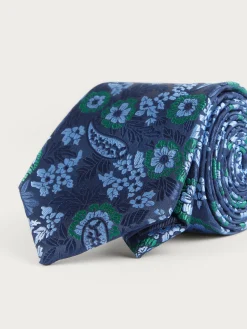 Alvaro Moreno Corbatas|Corbatas|CORBATA JACQUARD MF Azul Marino