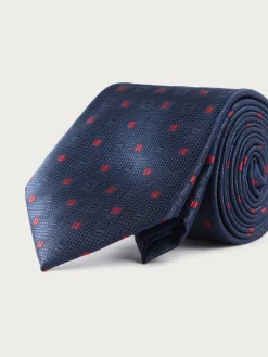 Alvaro Moreno Corbatas|Corbatas|CORBATA JACQUARD MF Azul Marino