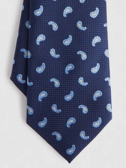 Alvaro Moreno Corbatas|Corbatas|CORBATA JACQUARD MF Azul Marino