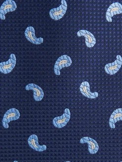Alvaro Moreno Corbatas|Corbatas|CORBATA JACQUARD MF Azul Marino
