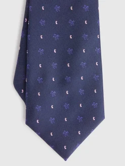Alvaro Moreno Corbatas|Corbatas|CORBATA JACQUARD MF Azul Marino