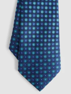 Alvaro Moreno Corbatas|Corbatas|CORBATA JACQUARD MF Azul Marino