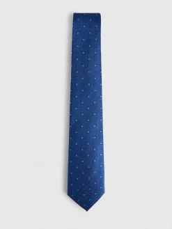 Alvaro Moreno Corbatas|Corbatas|CORBATA JACQUARD MF Azul Marino