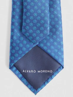 Alvaro Moreno Corbatas|Corbatas|CORBATA JACQUARD MF Azul Marino