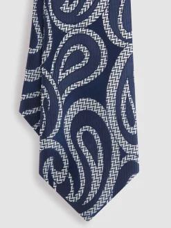 Alvaro Moreno Corbatas|Corbatas|CORBATA JACQUARD MF Azul Marino