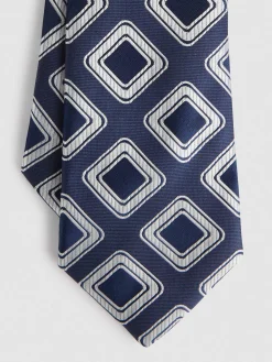 Alvaro Moreno Corbatas|Corbatas|CORBATA JACQUARD MF Azul Marino