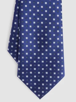 Alvaro Moreno Corbatas|Corbatas|CORBATA JACQUARD MF Azul Marino