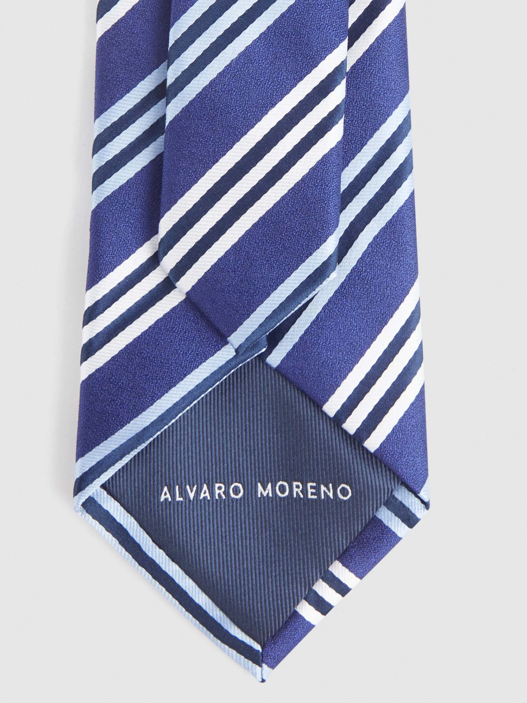 Alvaro Moreno Corbatas|Corbatas|CORBATA JACQUARD MF Azul Marino