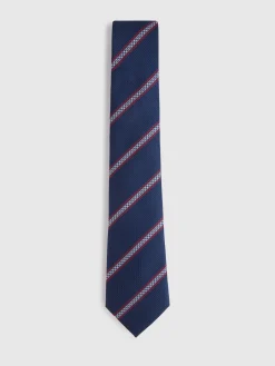 Alvaro Moreno Corbatas|Corbatas|CORBATA JACQUARD MF Azul Marino