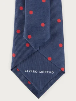 Alvaro Moreno Corbatas|Corbatas|CORBATA JACQUARD MF Azul Marino