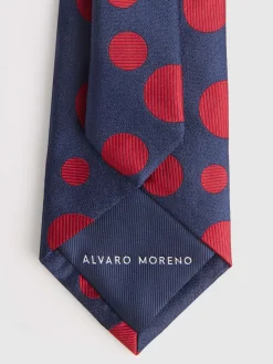 Alvaro Moreno Corbatas|Corbatas|CORBATA JACQUARD MF Azul Marino