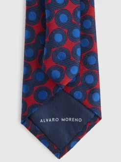Alvaro Moreno Corbatas|Corbatas|CORBATA JACQUARD MF Azul Marino