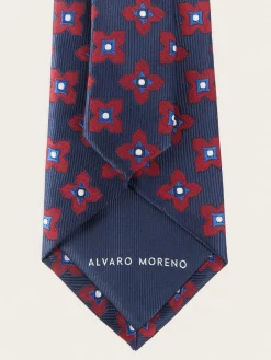 Alvaro Moreno Corbatas|Corbatas|CORBATA JACQUARD MF Azul Marino