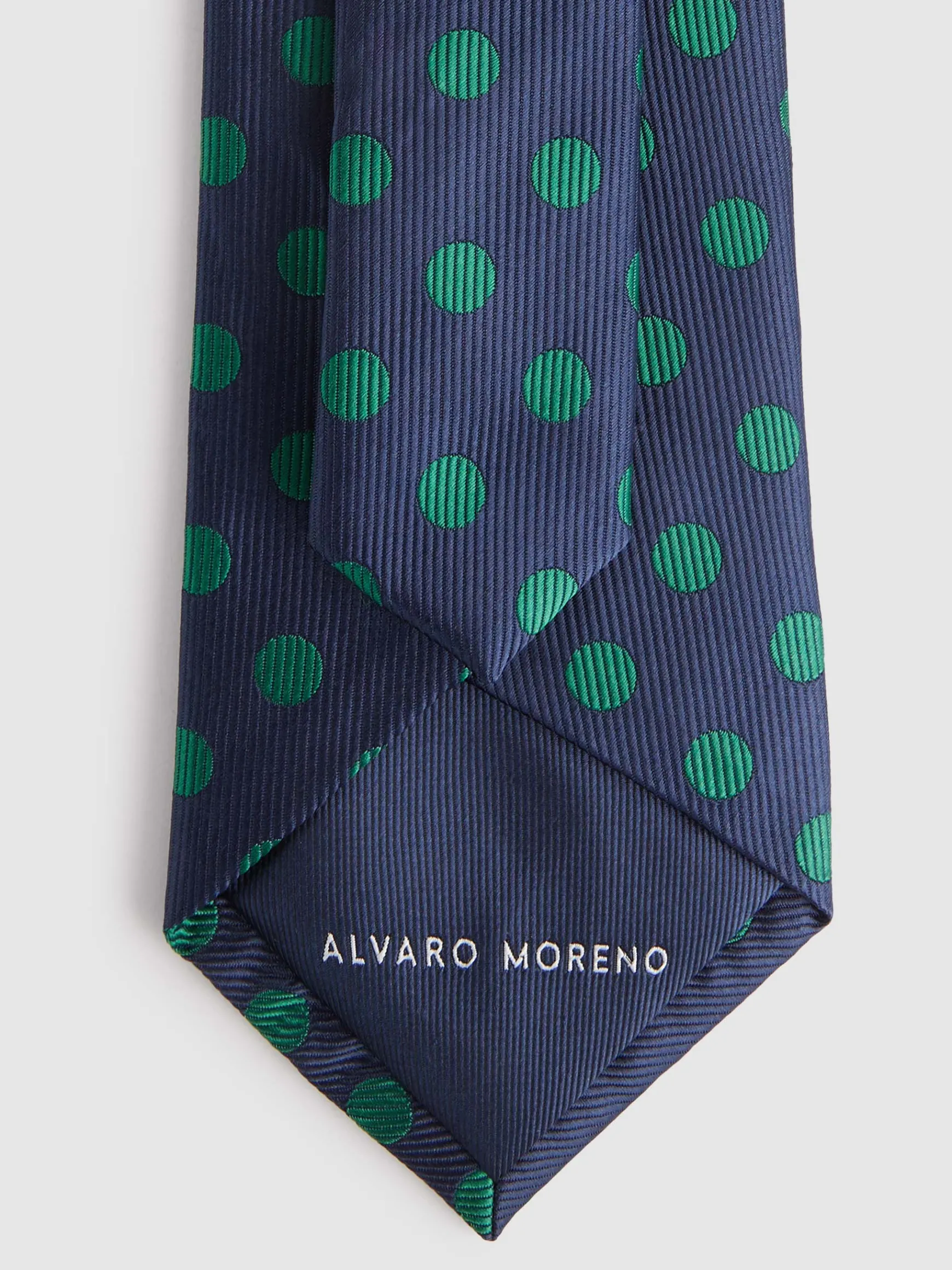 Alvaro Moreno Corbatas|Corbatas|CORBATA JACQUARD MF Azul Marino
