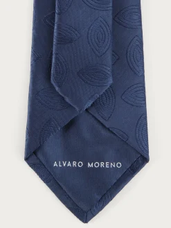 Alvaro Moreno Corbatas|Corbatas|CORBATA JACQUARD MF Azul Marino