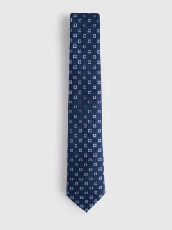 Alvaro Moreno Corbatas|Corbatas|CORBATA JACQUARD MF Azul Marino