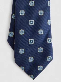 Alvaro Moreno Corbatas|Corbatas|CORBATA JACQUARD MF Azul Marino