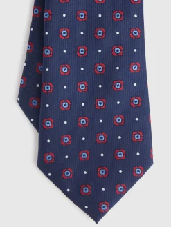 Alvaro Moreno Corbatas|Corbatas|CORBATA JACQUARD MF Azul Marino