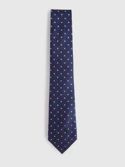Alvaro Moreno Corbatas|Corbatas|CORBATA JACQUARD MF Azul Marino