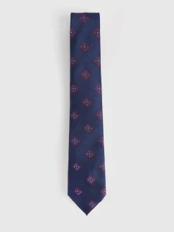 Alvaro Moreno Corbatas|Corbatas|CORBATA JACQUARD MF Azul Marino