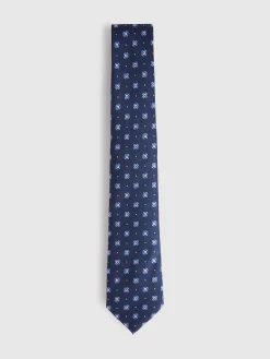 Alvaro Moreno Corbatas|Corbatas|CORBATA JACQUARD MF Azul Marino