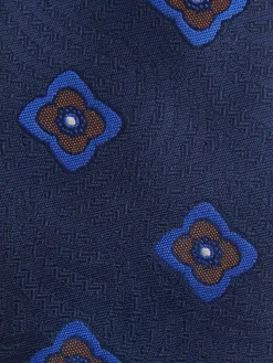 Alvaro Moreno Corbatas|Corbatas|CORBATA JACQUARD MF Azul Marino