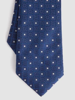Alvaro Moreno Corbatas|Corbatas|CORBATA JACQUARD MF Azul Marino