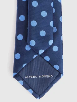 Alvaro Moreno Corbatas|Corbatas|CORBATA JACQUARD MF Azul Marino