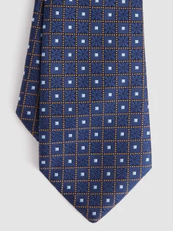 Alvaro Moreno Corbatas|Corbatas|CORBATA JACQUARD MF Azul Marino