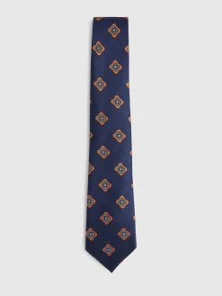 Alvaro Moreno Corbatas|Corbatas|CORBATA JACQUARD MF Azul Marino