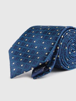 Alvaro Moreno Corbatas|Corbatas|CORBATA JACQUARD MF Azul Marino