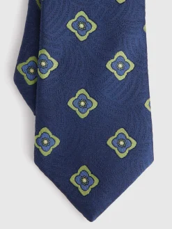 Alvaro Moreno Corbatas|Corbatas|CORBATA JACQUARD MF Azul Marino