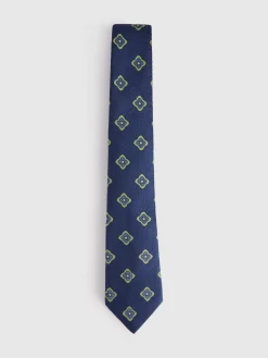 Alvaro Moreno Corbatas|Corbatas|CORBATA JACQUARD MF Azul Marino