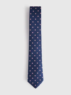 Alvaro Moreno Corbatas|Corbatas|CORBATA JACQUARD MF Azul Marino