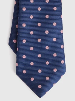 Alvaro Moreno Corbatas|Corbatas|CORBATA JACQUARD MF Azul Marino