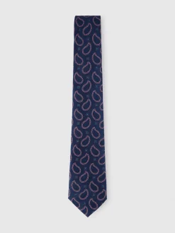 Alvaro Moreno Corbatas|Corbatas|CORBATA JACQUARD MF Azul Marino