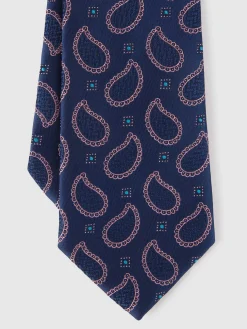 Alvaro Moreno Corbatas|Corbatas|CORBATA JACQUARD MF Azul Marino
