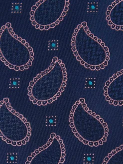 Alvaro Moreno Corbatas|Corbatas|CORBATA JACQUARD MF Azul Marino