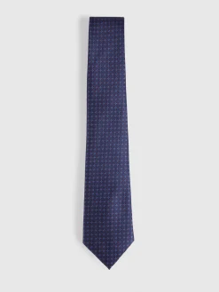 Alvaro Moreno Corbatas|Corbatas|CORBATA JACQUARD MF Azul Marino