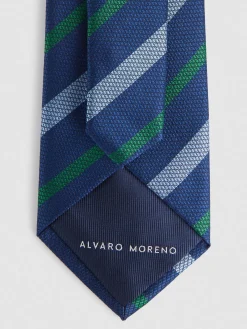 Alvaro Moreno Corbatas|Corbatas|CORBATA JACQUARD MF Azul Marino