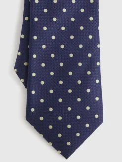 Alvaro Moreno Corbatas|Corbatas|CORBATA JACQUARD MF Azul Marino