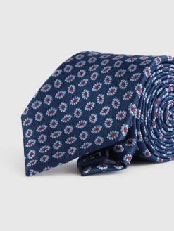 Alvaro Moreno Corbatas|Corbatas|CORBATA JACQUARD MF Azul Marino