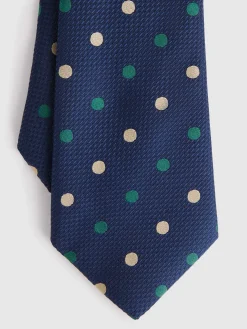 Alvaro Moreno Corbatas|Corbatas|CORBATA JACQUARD MF Azul Marino