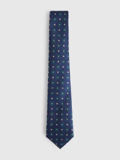 Alvaro Moreno Corbatas|Corbatas|CORBATA JACQUARD MF Azul Marino