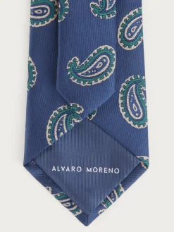 Alvaro Moreno Corbatas|Corbatas|CORBATA JACQUARD MF Azul Marino