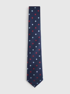 Alvaro Moreno Corbatas|Corbatas|CORBATA JACQUARD MF Azul Marino